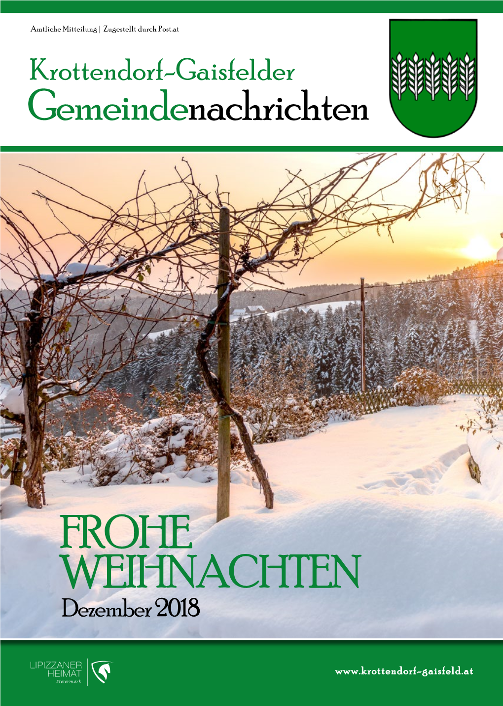 FROHE WEIHNACHTEN Dezember 2018