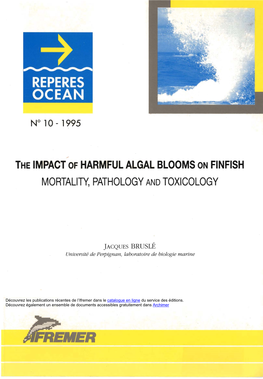 The IMPACT of HARMFUL ALGAL BLOOMS on FINFISH MORTALITY, PATHOLOGY and TOXICOLOGY