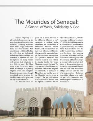 The Mourides of Senegal: Work,A Gospel Solidarity of & God
