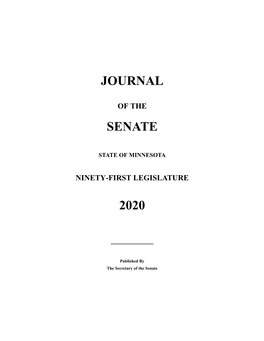 Journal​ Senate​ 2020​