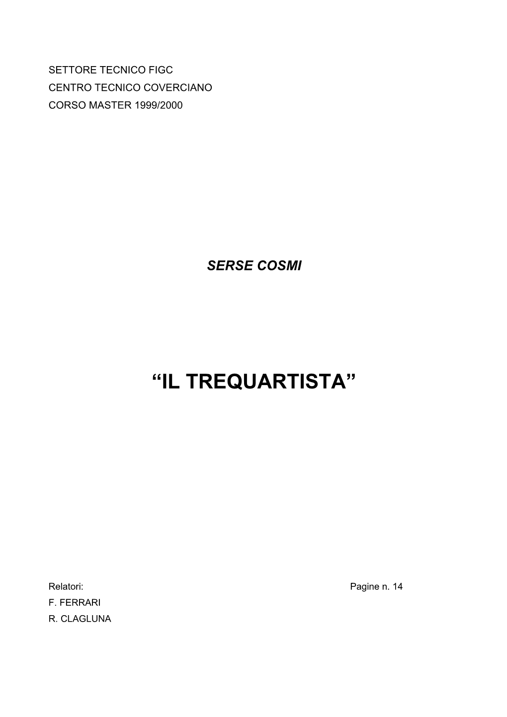 Il Trequartista”