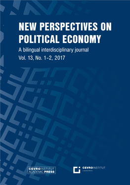 NEW PERSPECTIVES on POLITICAL ECONOMY a Bilingual Interdisciplinary Journal Vol