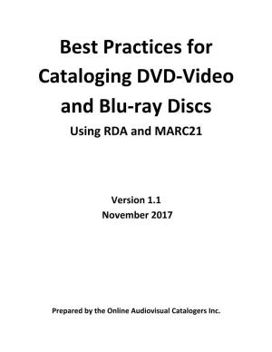 Best Practices for Cataloging DVD and Blu-Ray Discs Using