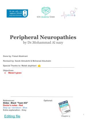 Peripheral Neuropathies by Dr.Mohammad Al Nazy