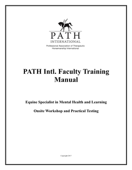 PATH Intl. Faculty Training Manual