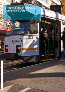 Effective and Integrated Public Transport CITY of MELBOURNE - 2012 - TRANSPORT STRATEGY