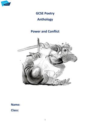 GCSE Poetry Anthology Power and Conflict