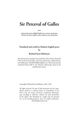 Sir Perceval of Galles