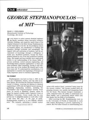GEORGE STEPHANOPOULOS------Ofmit---I