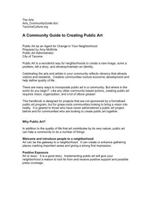A Community Guide to Creating Public Art