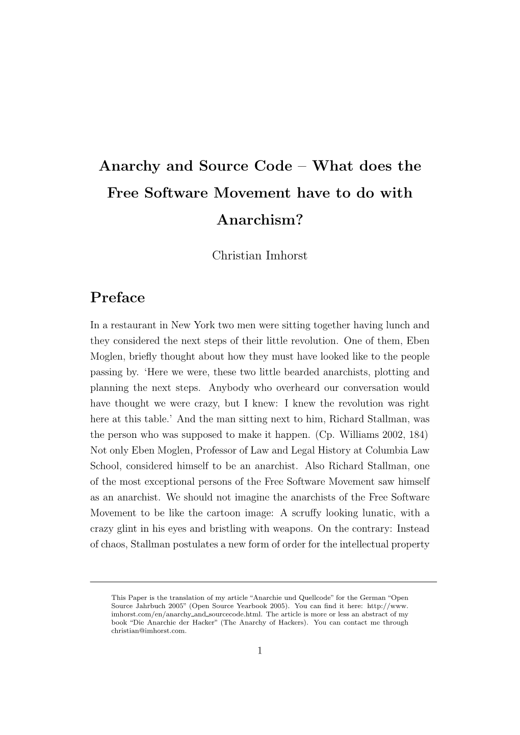 Anarchy and Source Code – What Does the Free Software Movement Have to Do with Anarchism?