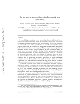 An Interactive Sequential-Decision Benchmark from Geosteering