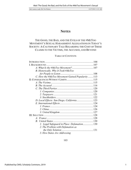 The Good, the Bad, and the Evils of the #Metoo Movement's Sexual
