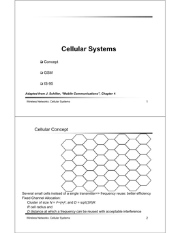 Cellular Systems
