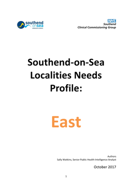 Southend-On-Sea Localities Needs Profile
