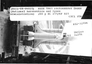 NASA-TM-84835) NASA 1981 £ HC10GRAPHY INDEX J(National Aeronautics and Space Administration) 248 P HC A11/MF A01 CSCL I)5B