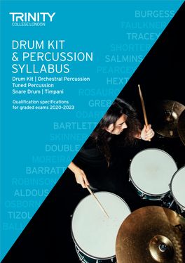 Drum Kit & Percussion Syllabus
