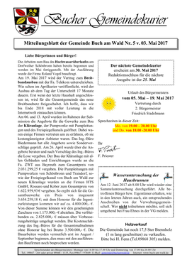 Gemeindekurier 5 V. 03.05.2017