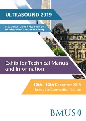 Exhibitor Technical Manual and Information