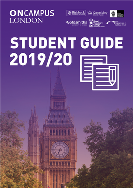 Student Guide 2019/20 Important Dates Contents Academic Year 2019/20