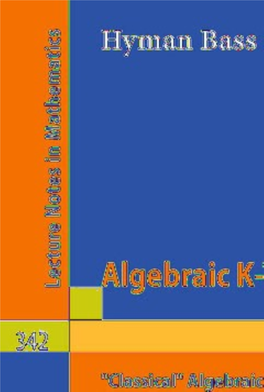 ALGEBRAIC K-THEORY II Lecture Notes in Mathematics, Vol