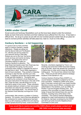 Newsletter Summer 2021