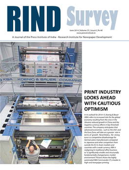 Print Industry Looks Ahead with Cautious Optimism