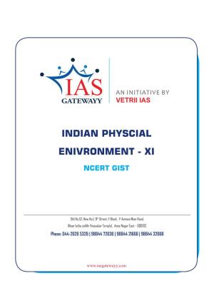 Indian Physcial Enivronment - Xi