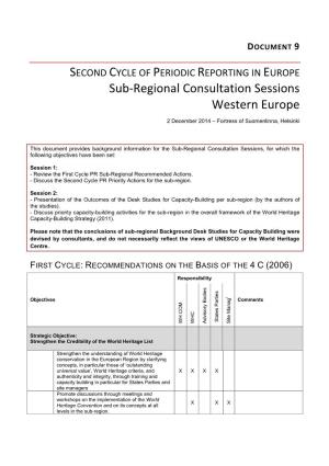 Document 9: Sub-Regional Consultations : Western Europe