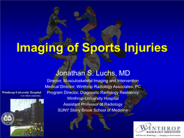 Imaging of Sports Injury