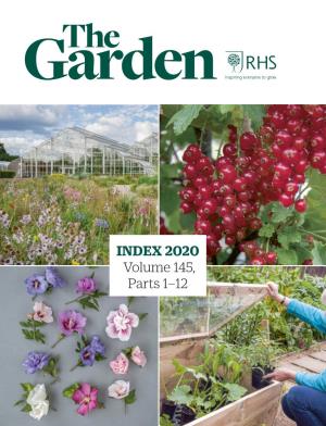 RHS the Garden Magazine Index 2020