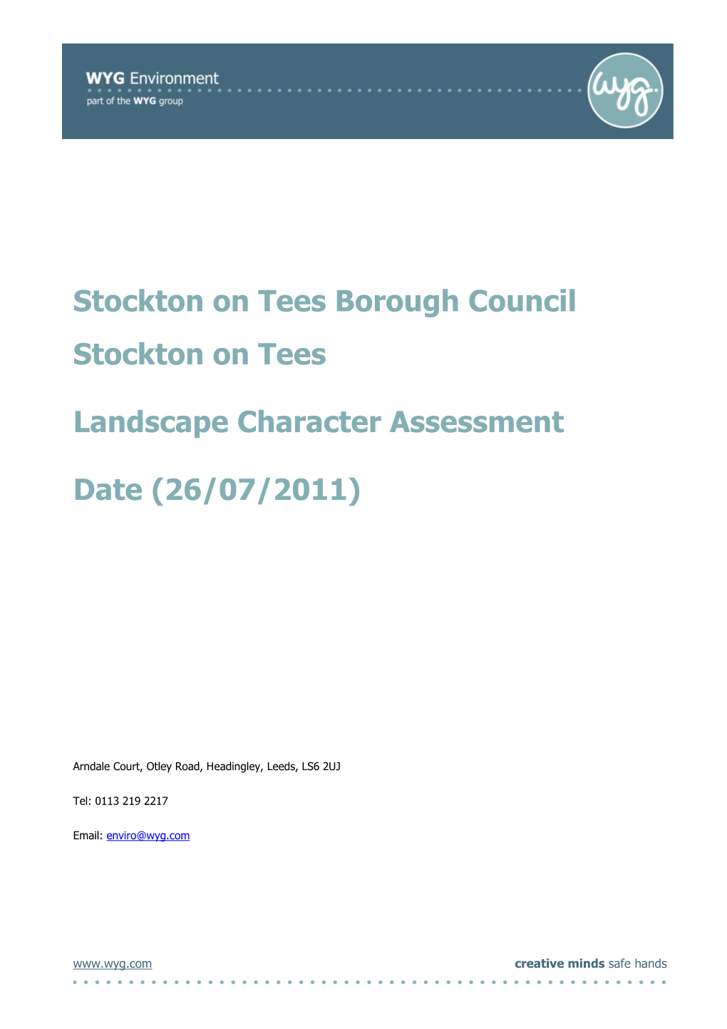 Landscape Character Assessment Report