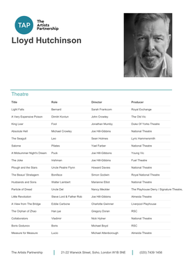 Lloyd Hutchinson