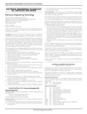 Electronic Engineering Technology