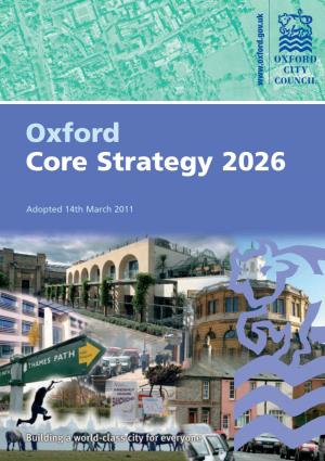 Oxford City Council Core Strategy 2011-2026