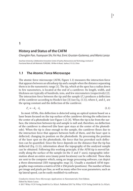 1 History and Status of the CAFM