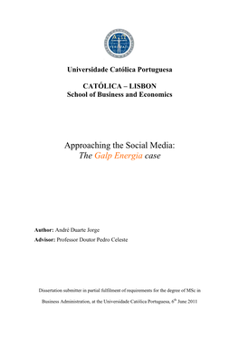 The Galp Energia Case