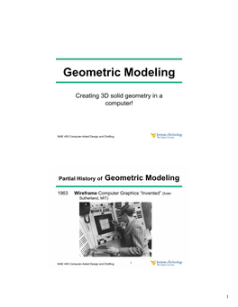 Geometric Modeling