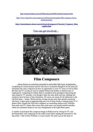 Film Composers