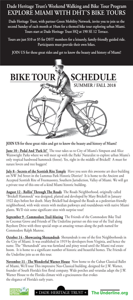 Bike and Walking Tours 4X9 Rack Card 2018 Second Half.Indd