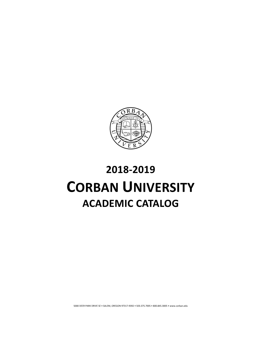 Corban University Academic Catalog