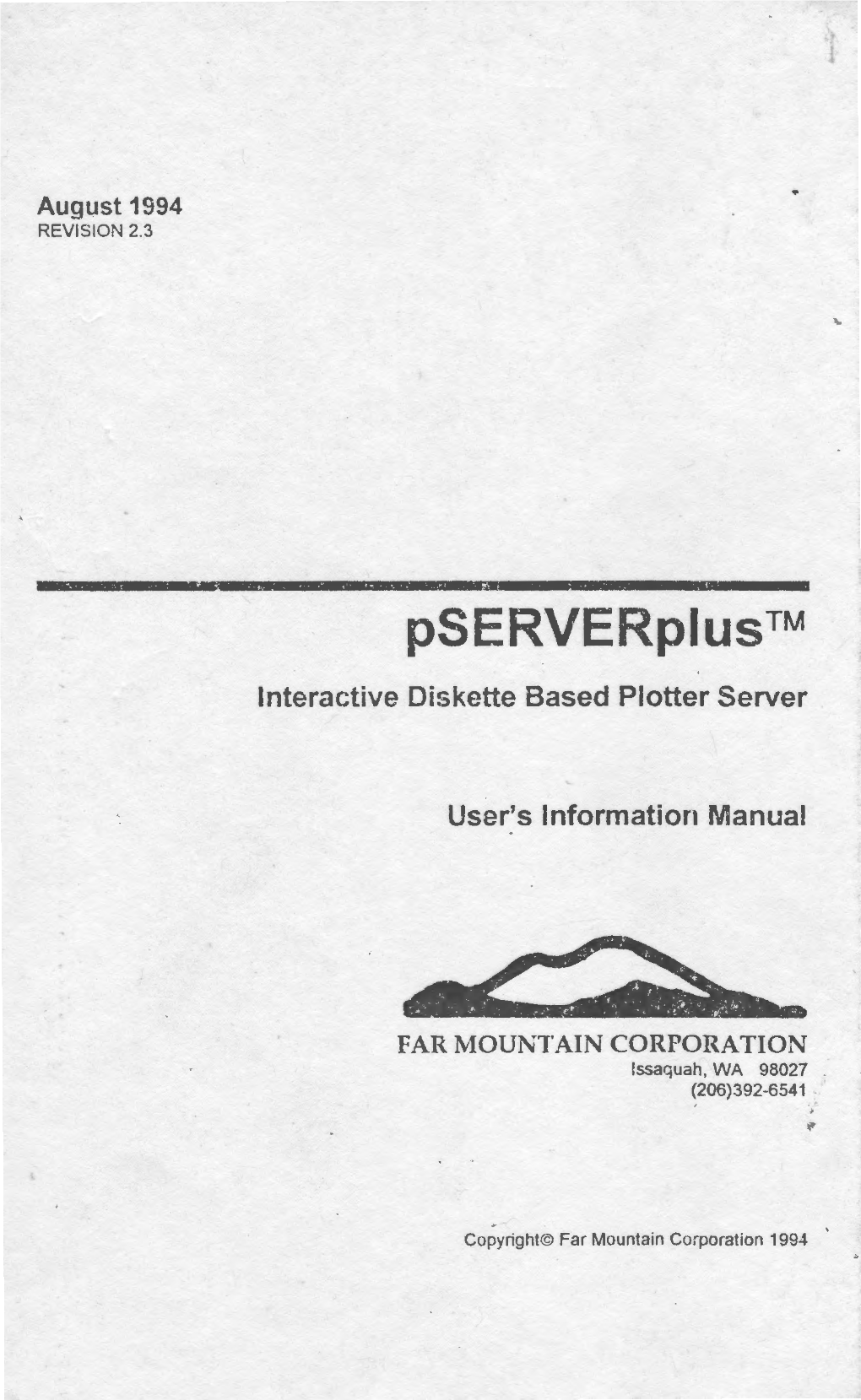 Plot Server Plus User Guide