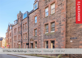 22 Dean Path Buildings | Dean Village | Edinburgh | EH4 3AZ 22 Dean Path Buildings