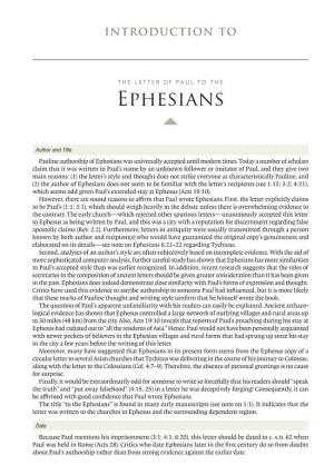 ESV Study Bible: Ephesians Excerpt