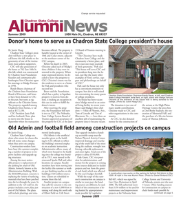 Donor's Home to Serve As Chadron State College President's House