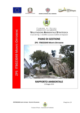 RAPPORTO AMBIENTALE 25 Maggio 2014