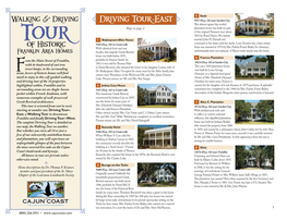 Cajun Coast Franklin Historic Homes Walking/Driving Brochure [WEB]