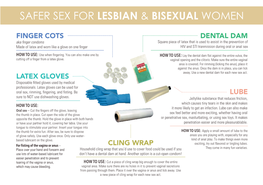 Safer Sex for Lesbian & Bisexual Women