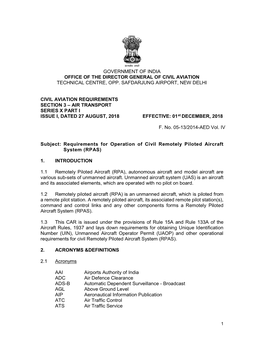 Government of India Office of the Director General of Civil Aviation Technical Centre, Opp
