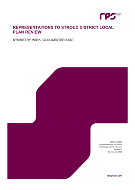 Representations to Stroud District Local Plan Review